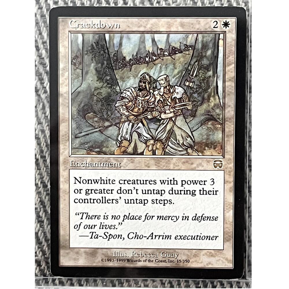 Crackdown – 1999 Meridian Masques – Magic: The Gathering